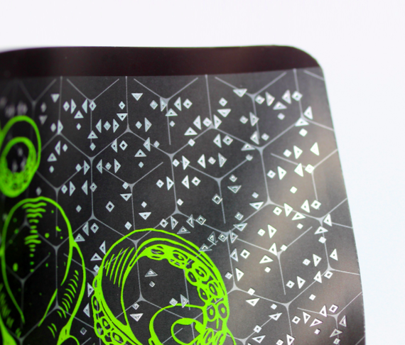 Тетради А5 96л. Скрепка. Клетка-Осьминог (графика)