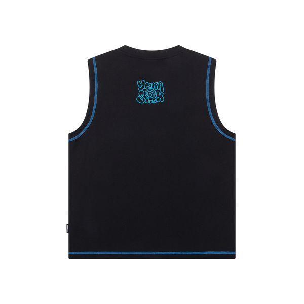 Майка face flower черная - фото 2