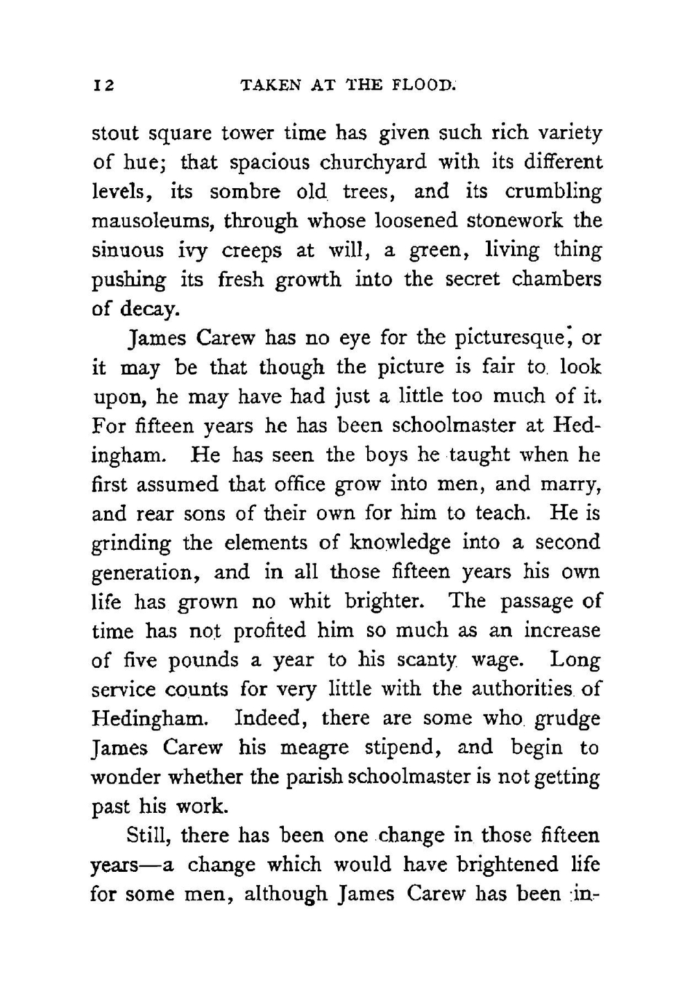 Taken at the flood: a novel | Mary Elizabeth Braddon