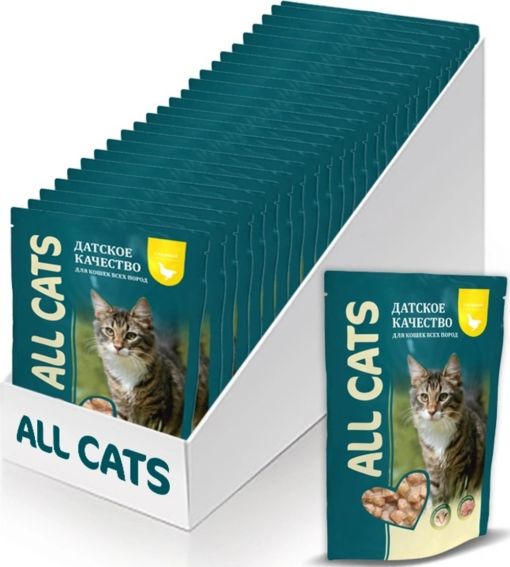 Влажный корм All Cats для взрослых кошек