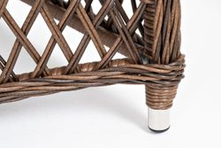 "Эспрессо-80 L" обеденная группа плетеная, цвет коричневый