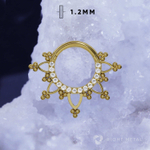 Кликер Delaria Crystal PVD Yellow 1.2мм