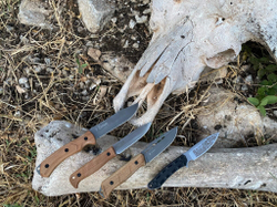 Туристический нож Baikal D2 StoneWash Kydex, G10 Orange