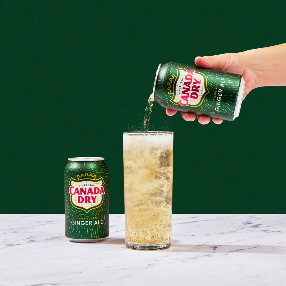 Газированный напиток Canada Dry Ginger Ale Имбирный Эль 355 мл * 12 шт