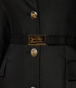 Хлопковое платье Elisabetta Franchi - черный(AB63846E2)