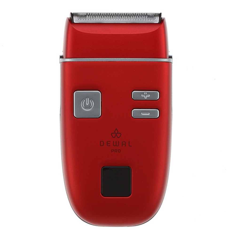 Красный аккумуляторный шейвер для проработки контуров и бороды и бритья Dewal Pro Blade 03-417 Red