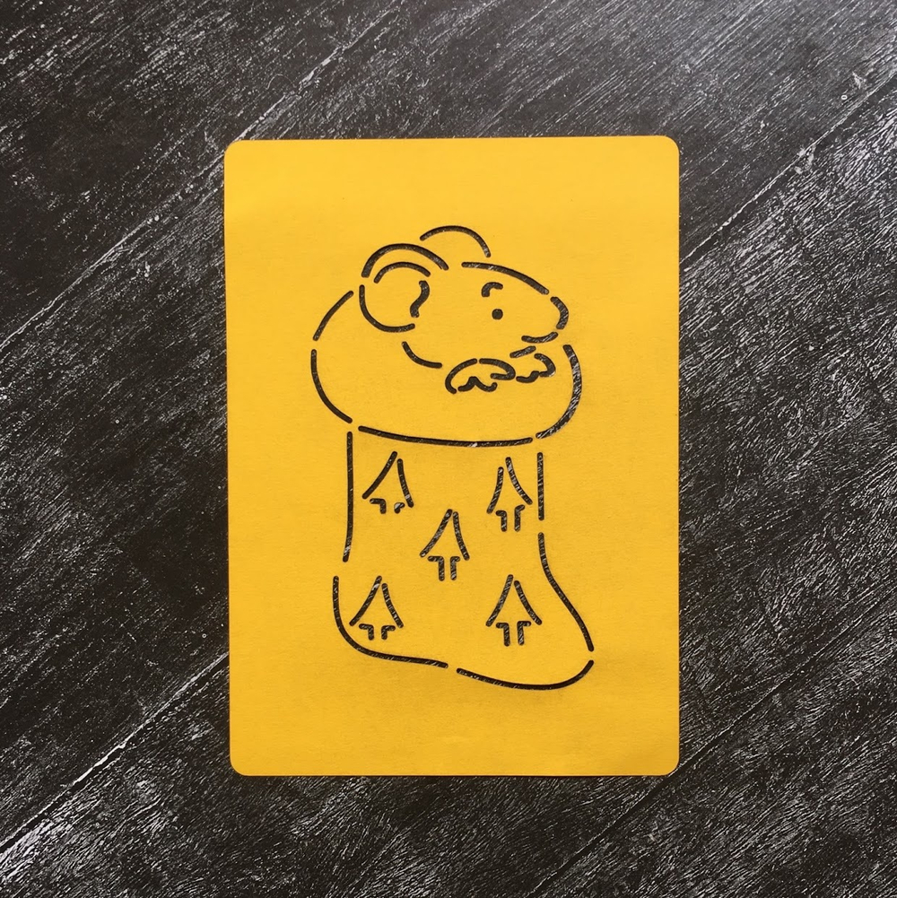 Мышка №2 в рождественском носке