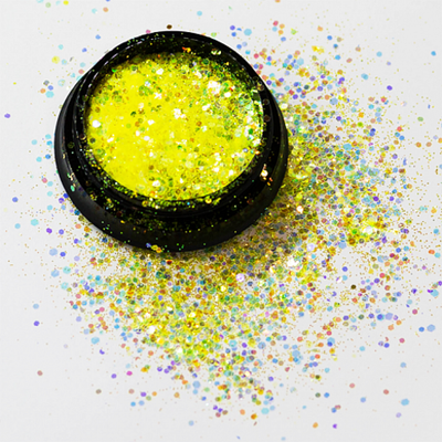 АФН, Глиттер "Megamix" в черной банке QTA08, 1 шт