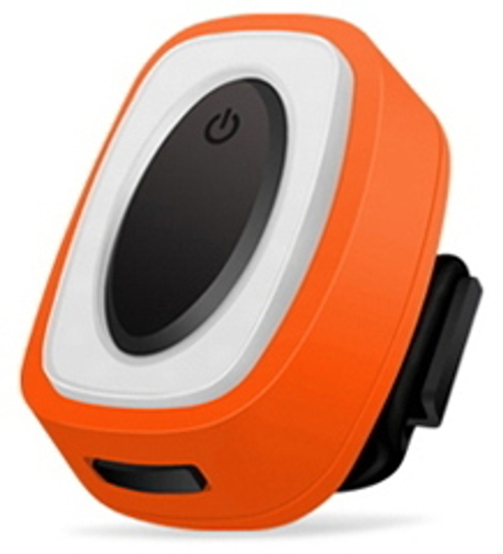 Фонарь задний Deroace HJ-801, 16 COB, USB зарядка, оранжевый корпус