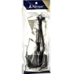 Ручка шариковая Alingar, 0,7 мм, черная, металлизированный наконечник, резиновый грип, самоклеющаяся подстставка с пластиковым шнуром, европодвес