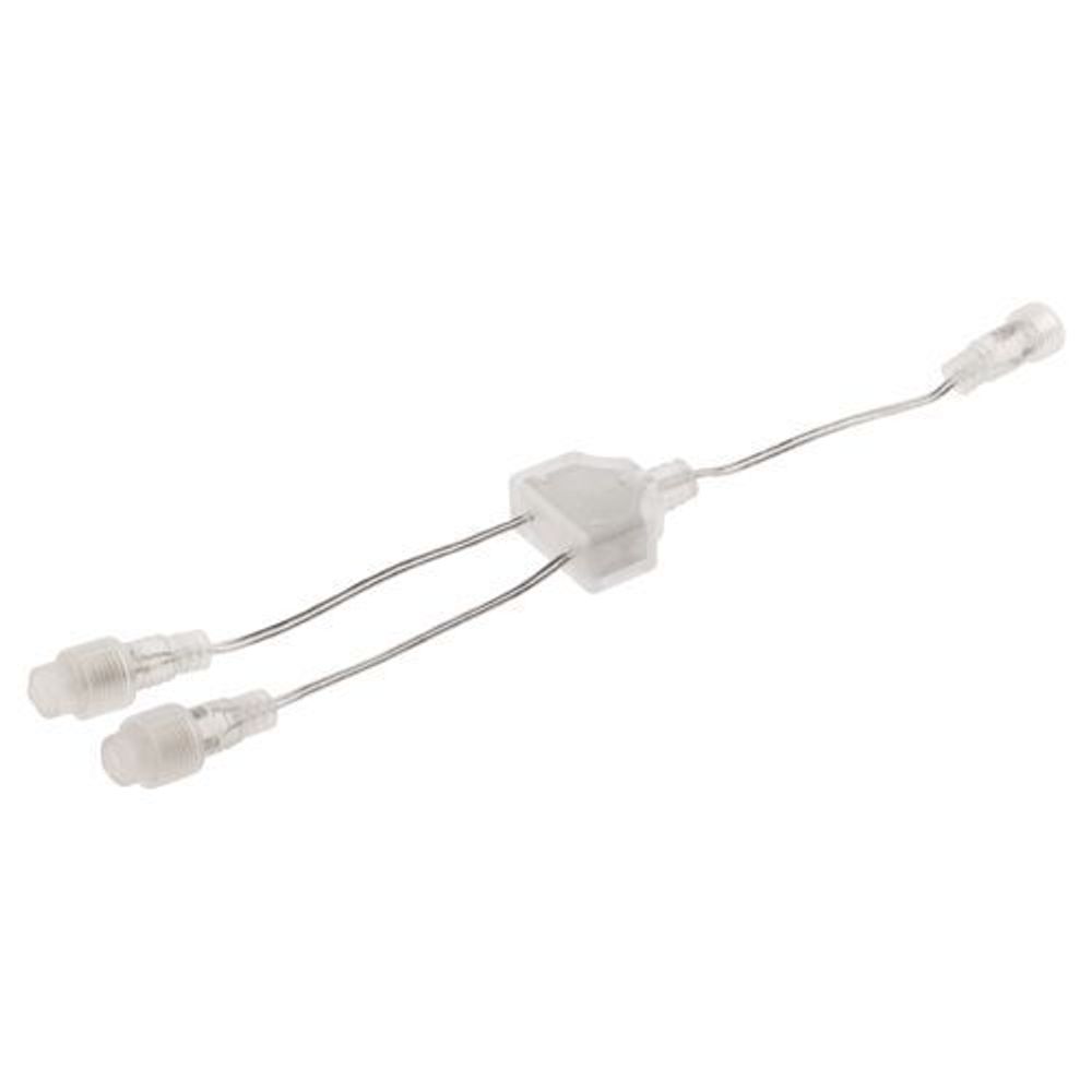 Коннектор У-образный 2 гнезда IP44 24В 30см для низковольтных гирлянд провод ПВХ Эра Б0051902 Коннектор У-образный 2 гнезда IP44 24В 30см для низковольтных гирлянд провод ПВХ Эра Б0051902