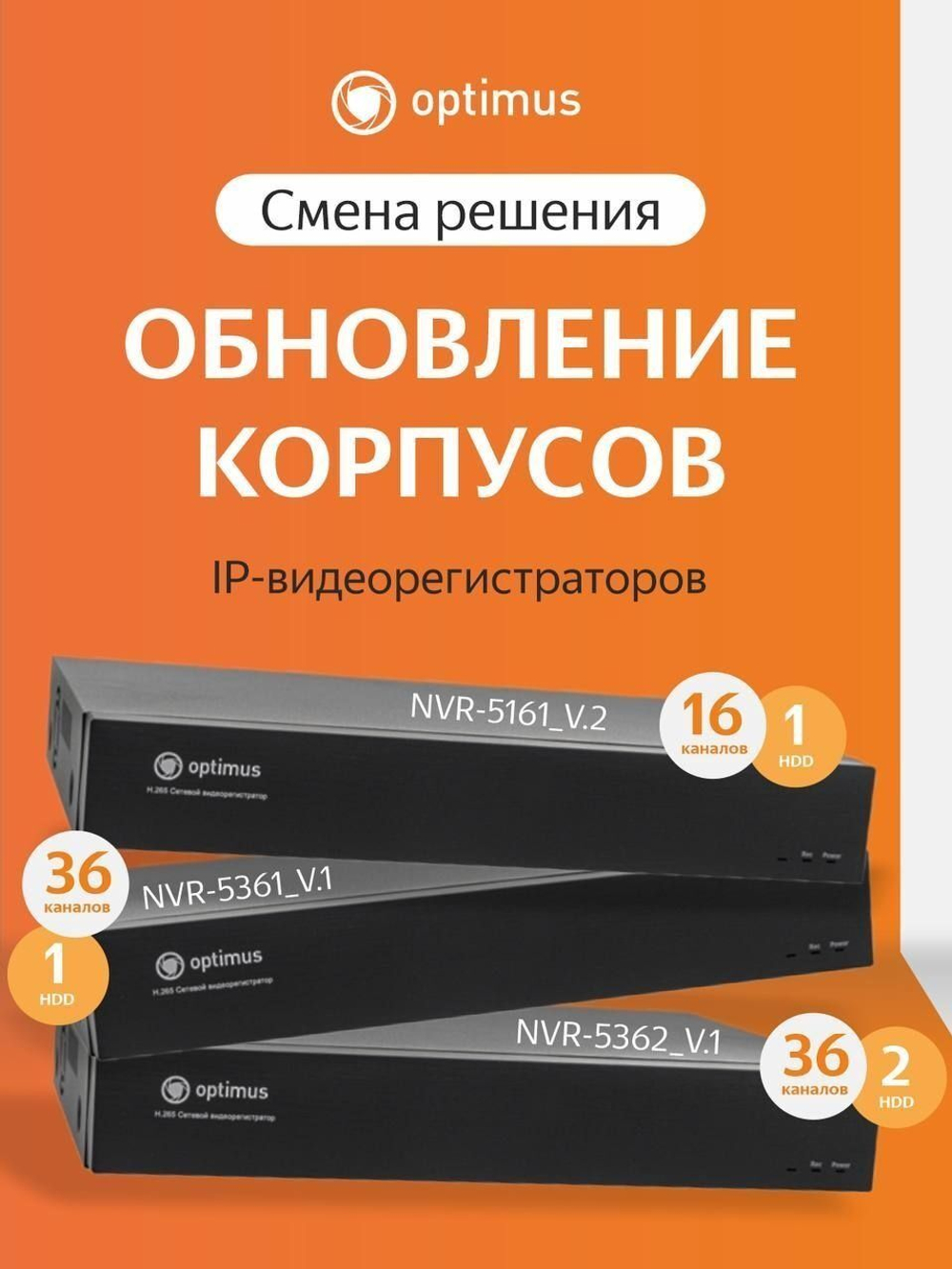 IP-видеорегистратор Optimus NVR-5362_V.1