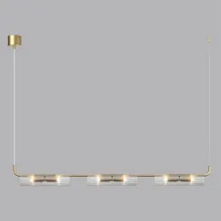 6560/6 SUSPENTIONI LN25 239 золотой/прозрачный/металл/стекло Подвес G9 6*20W 220V TORONTO