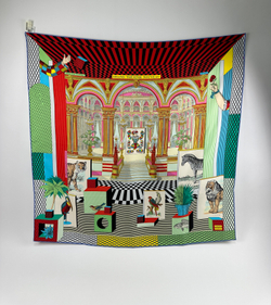 Платок Hermes Grand Theater Nouveau Silk Scarf 90