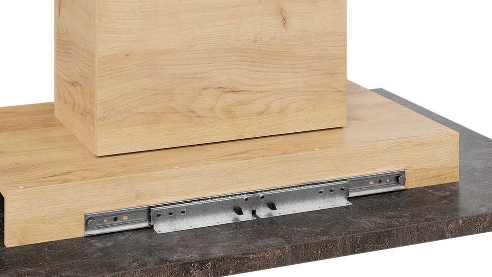 Стол кухонный обеденный раздвижной Белый/Дуб Крафт золотой 120(163)х80х75 см