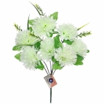 Искусственные цветы «Цветочная мелодия» Хризантемы 40см 7 цветков белые