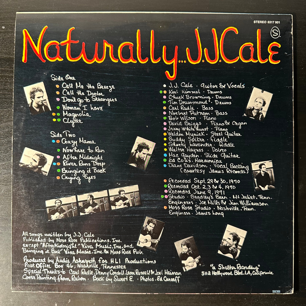 J.J. Cale - Naturally (Скандинавия 1974г.)