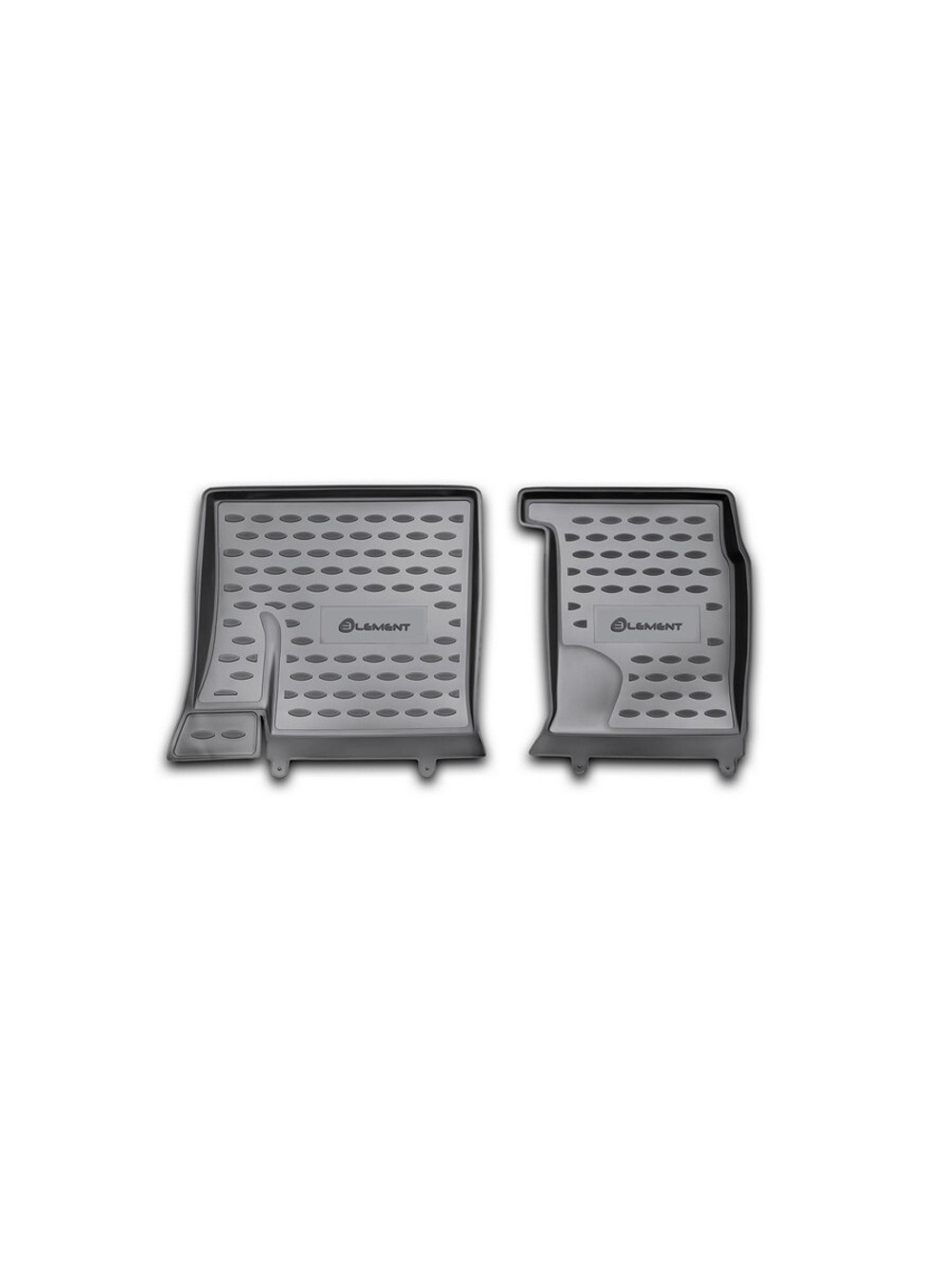 Коврики в салон для NISSAN Qashqai +2, 2008-2014 3-й ряд 2 шт. (полиуретан) CARNIS10053