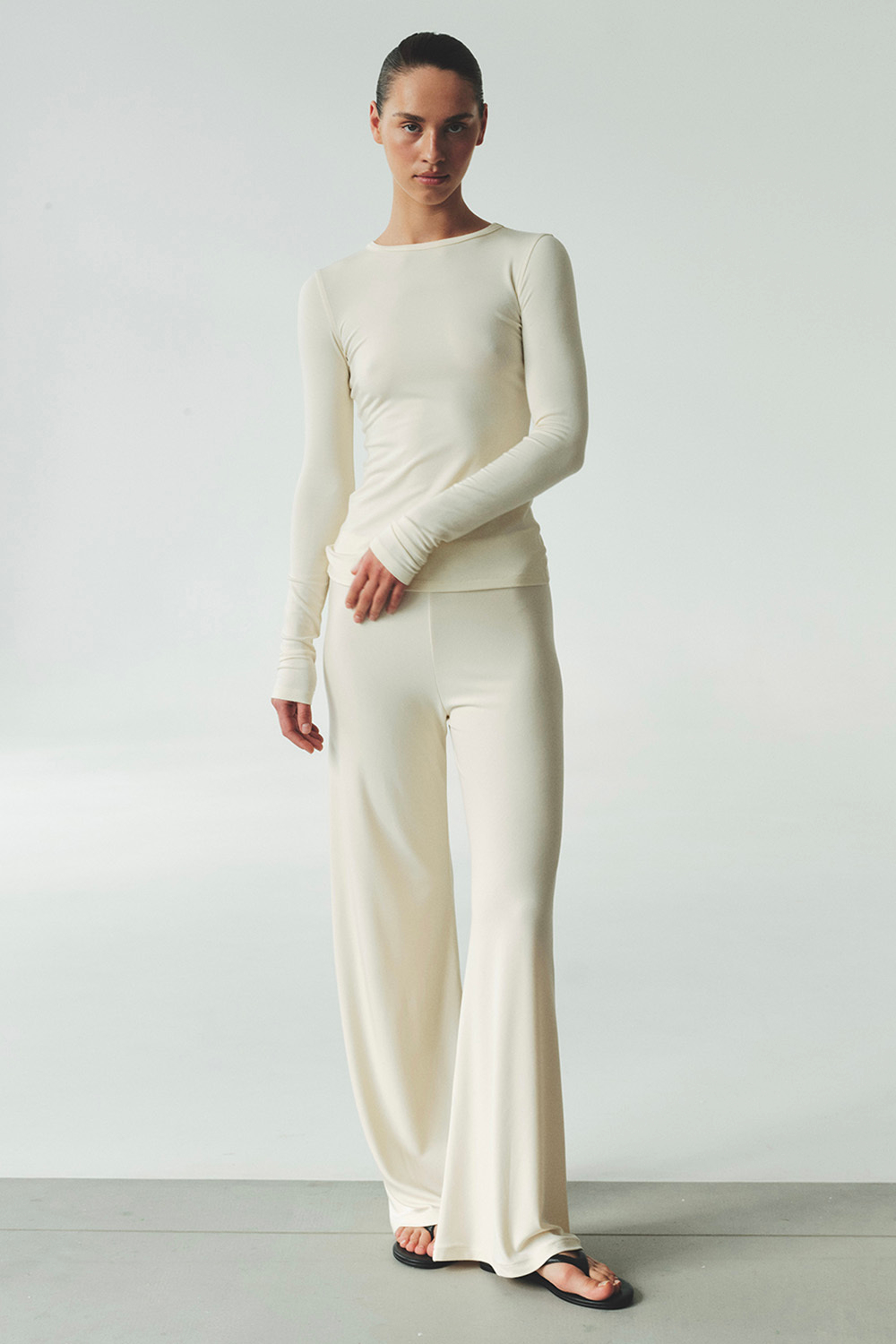 Штаны из модала GRACE Экрю