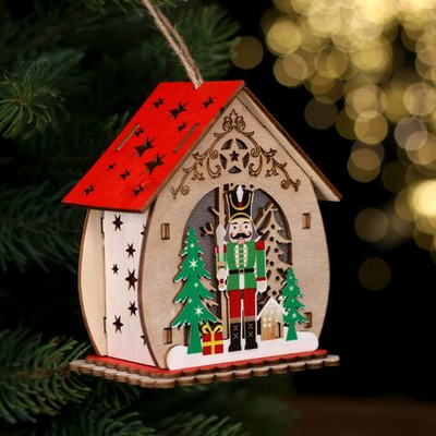 Новый год. Декор с подсветкой «Щелкунчик», 9 × 7 × 11 см