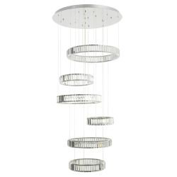 Citilux Чезаре CL338661 LED Люстра хрустальная с пультом Хром