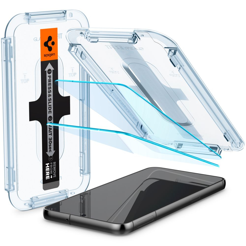 Стекло Spigen GLAS.TR ”EZ FIT” 2-PACK GALAXY S23 CLEAR