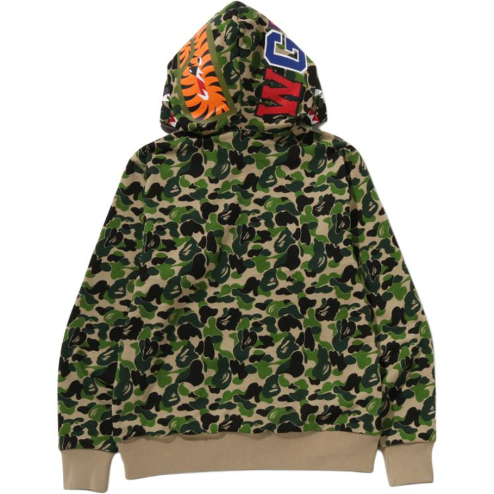 A Bathing Ape Bathing Ape Sweatshirts Moderate No Fleece Lined Zip Closure 0zxswmx08151p черный зеленый