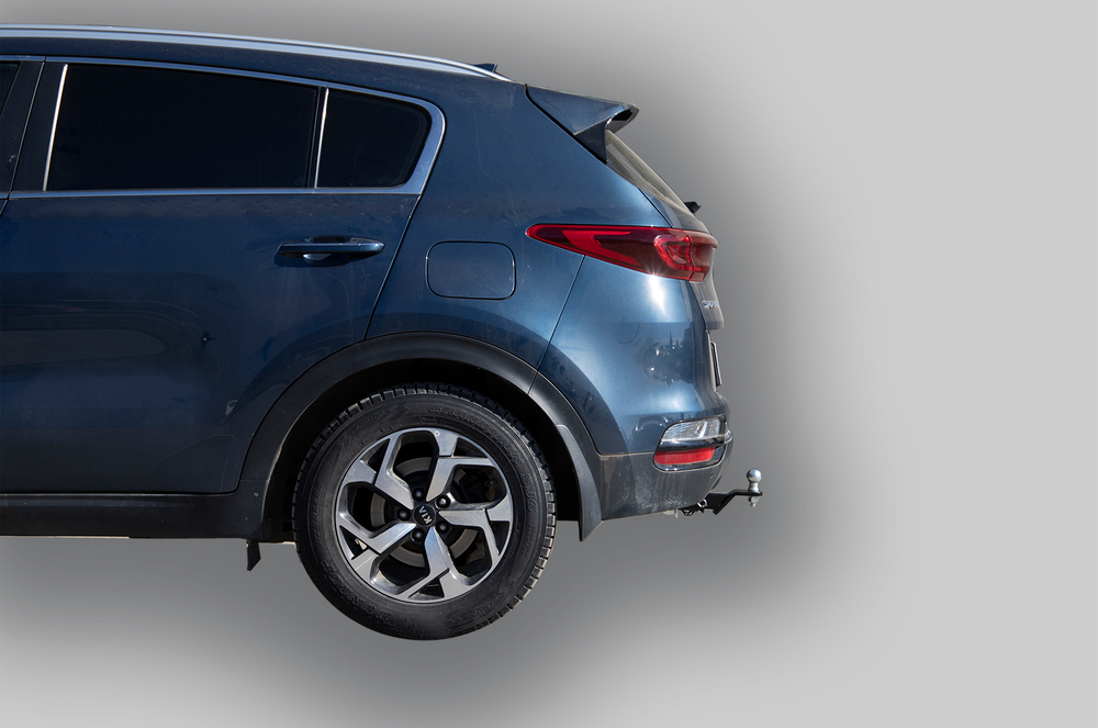 Фаркоп с унив. электрикой Smart для KIA SPORTAGE (IV) 2018-/ HYUNDAI TUCSON ( III ) 2016-2020 (кроме 2,4 л ШАР ВСТАВКА 50*50) арт.K124-E