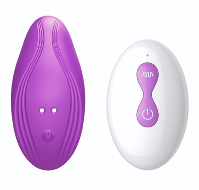 Фиолетовый вибратор в трусики с пультом ДУ (Цвет: фиолетовый)