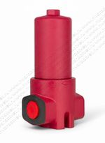 WKDFBN/HC240G10B1.1 - Напорный фильтр гидравлический одинарный модели DF тонкость фильтрации 10 мкм, типоразмер 240, вид присоединения: резьба G11/4, материал корпуса - чугун, рабочее давление до 420 бар, визуальный индикатор загрязнения