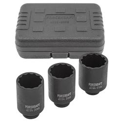 Головки ударные глубокие, набор 3пр., 1/''(12гр.) FORCEKRAFT FK-4035-9MPB