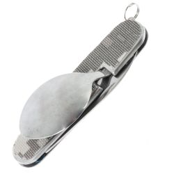 GAEM Набор из 5-ти предм.: фляжка 250 мл, 2 стопки 50 мл, вилка, ложка, L21,5 W17 H4 см