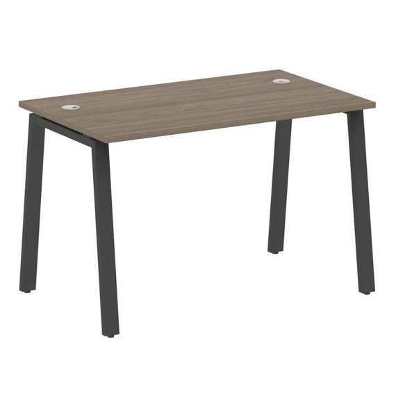 Metal System Стол письменный на А-образном м/к БА.СП-2 Вяз Благородный/Металл Антрацит 1200*720*750