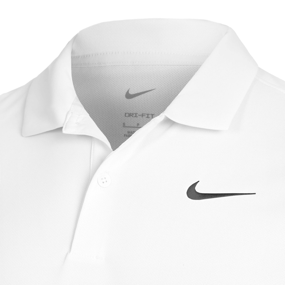 Мужское теннисное поло Nike Dri-Fit Solid Polo Men - White
