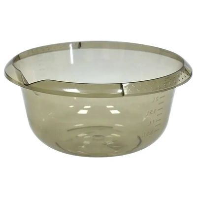 Миска с мерным делением 4л. (дымчатый прозрачный)