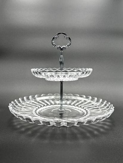 Блюдо 2-х ярусное для сервировки, этажерка