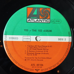 Винтажная виниловая пластинка LP Yes The Yes Album (Germany 1975)