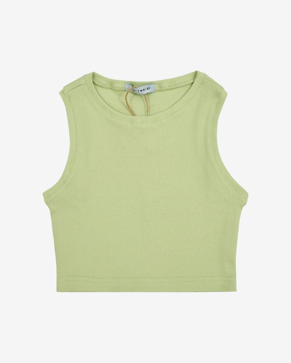 Топ Ribbed White Jade - фото 1