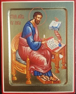Икона Луки, апостола и евангелиста на дереве: 125 х 160 (Синопсисъ)