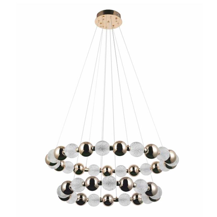 Подвесная светодиодная люстра Modelux Modestyle MS.8012.600.400 GD