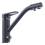 Смеситель для кухни 40к MIXLINE ML-GS05 (309) темно-серый с вых. для питьевого фильтра