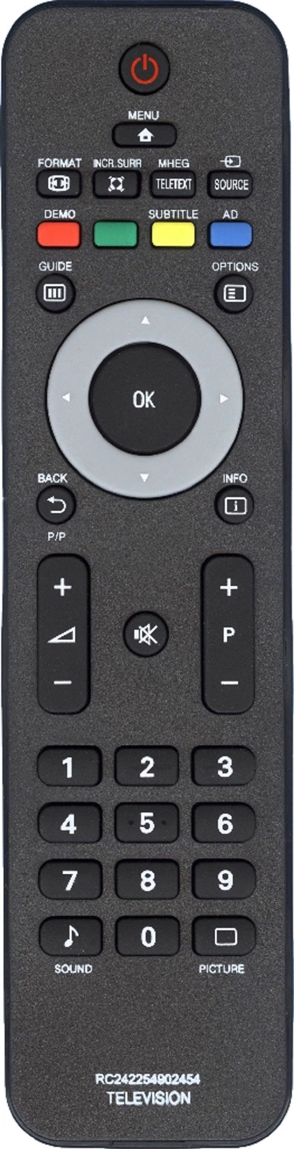 Пульт для Philips RC242254902454 (RC4747/01)