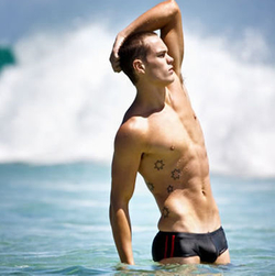 Мужские плавки тёмно-серые Aussiebum Squad Booster Jock Officer