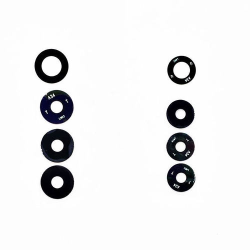 Стекло камеры Realme 8/8 Pro (комплект 4 шт.) Черный