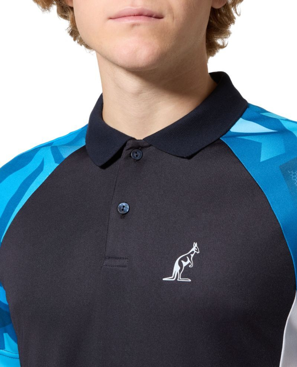 Мужское теннисное поло Australian Ace Abstract Polo Shirt - blu navy