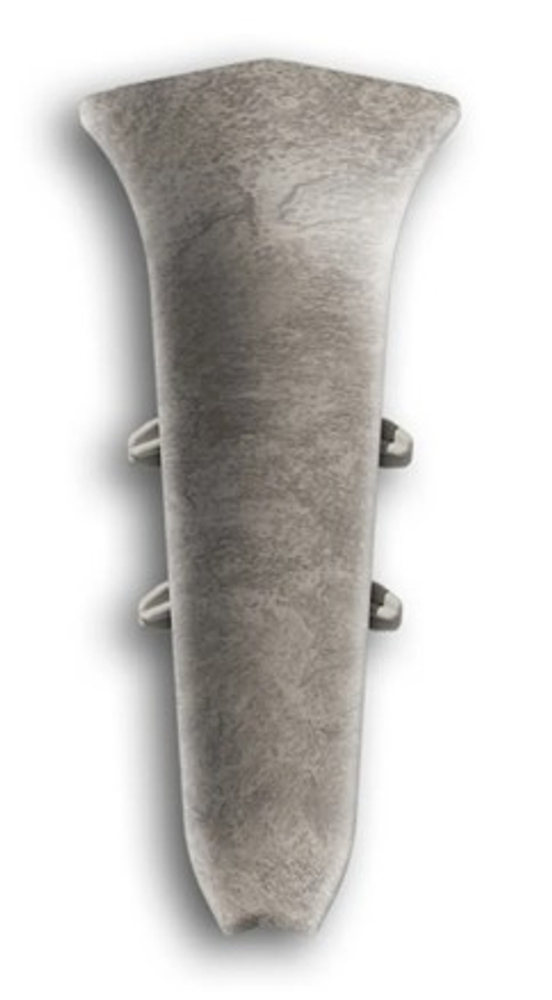 Угол внутренний для плинтуса 85мм "Идеал Классик", 547 Лофт светло-серый