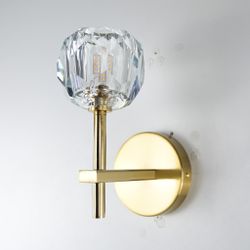 Бра Boule De Cristal Single Sconce Brass By Imperiumloft