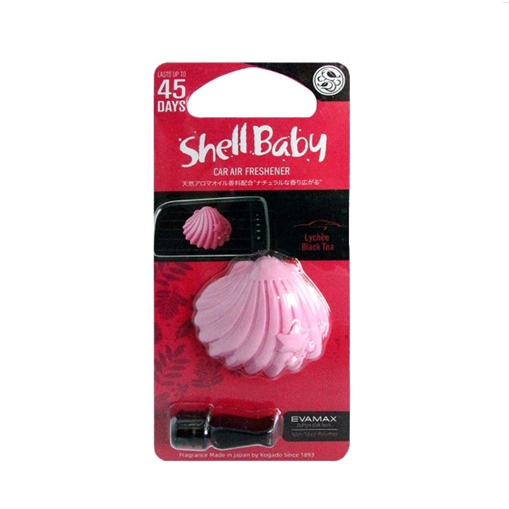 Ароматизатор полимерный Kogado Shell Baby на кондиционер Lychee Blacktea 3248
