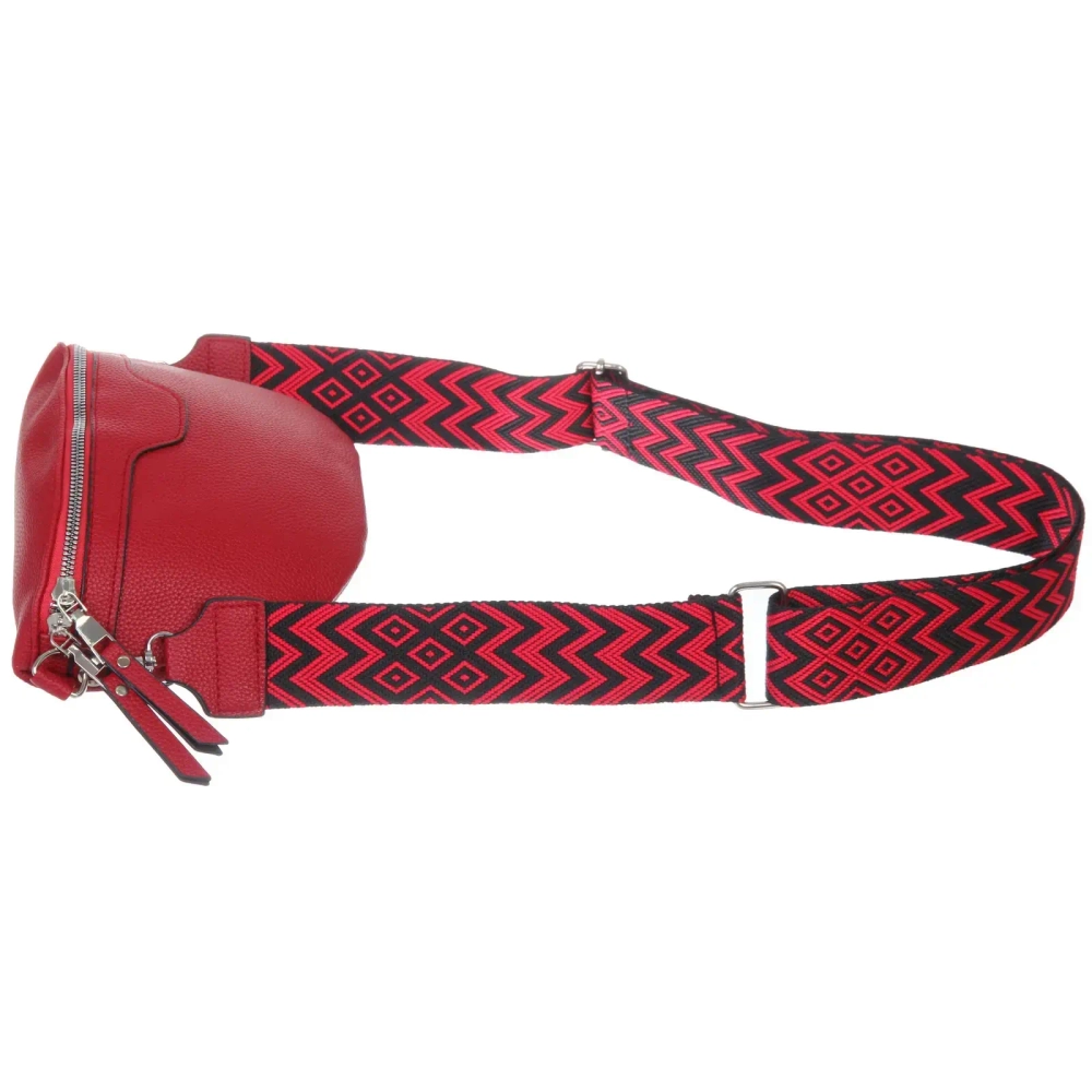 Сумка женская через плечо «ИМАНИ», цвет бордовый, три кармана, 24*19*7*5см (лейбл Ultramarine)