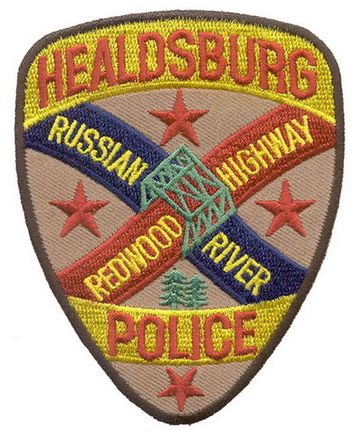 Нашивка Healdsburg police (желтая)